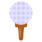 Pallina da golf icon