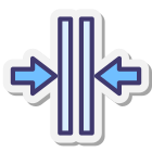 Fusionner verticalement icon