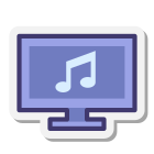 Clip musical icon