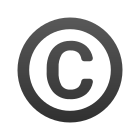 emoji-derecho de autor icon