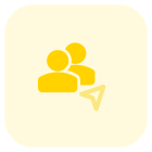 Showing the location of a particular employee in the group icon
