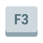 Клавиша F3 icon