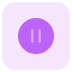 Pausing the music and audio button on an application icon