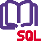 SQL programming and guide book isolates on white background icon