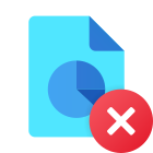 Delete Pie Chart Report icon