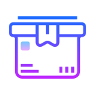 Logistica di consegna del pacco icon