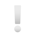 emoji de ponto de exclamação branco icon