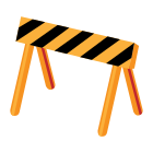 Traffic barrier icon