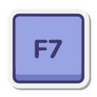 F7 键 icon