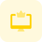 Membership crown badge for desktop computer online member icon