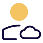 Cloud Computing user profile for job website icon