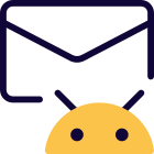 Email client software in Android operating system icon