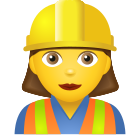 Frau-Bauarbeiterin icon