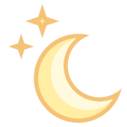 Lune et étoiles icon