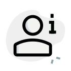Information of an online user I button placement icon