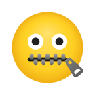 Zipper Mouth Face icon