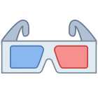 Occhiali 3D icon