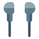 High base sound quality earphones connection with multiple device support icon