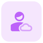 Cloud Computing user profile for job portfolio website icon