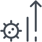 코로나바이러스-사례-성장 icon