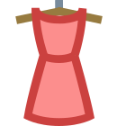 Vista posterior del vestido icon
