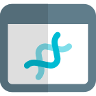 The collection of of DNA research journals on a website icon