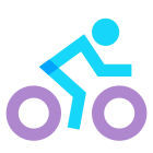 Radfahren auf Straße icon
