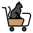 Cat In Trolly icon