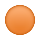 オレンジ色の丸の絵文字 icon