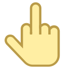 Obscene gesture icon