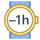 Minus 1 Hour icon