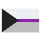 bandiera demisessuale icon