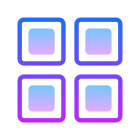 quatro quadrados icon