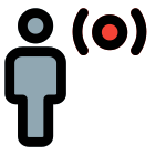 Broadcast work and controlling work purpose layout icon