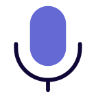 Audio recording Logotype of a microphone layout icon