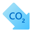 reducción de co2 icon