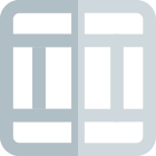 Split section table spreadsheet table selection interface icon