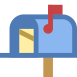 Cassetta postale con lettera icon