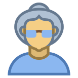 Person Old Female Skin Type 4 icon