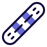 Snowboard for winter sports in colder countries icon