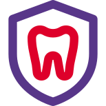 Elite tooth insurance plan isolated on white background icon