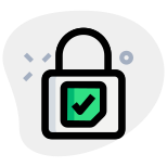 High security authentication locked election results padlock icon