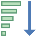 Descending Sorting icon