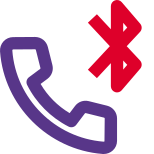 Cell phone sharing with Bluetooth connectivity logotype layout icon