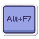 Alt-Plus-F7-Taste icon