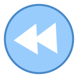 Rewind Button Round icon