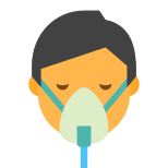 Masque d&#39;oxygène du patient icon