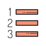 Liste numérotée icon