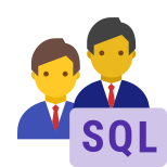 Tipo de máscara de grupo de administradores de base de datos SQL 7 icon