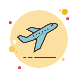 Flugzeug Abflug icon